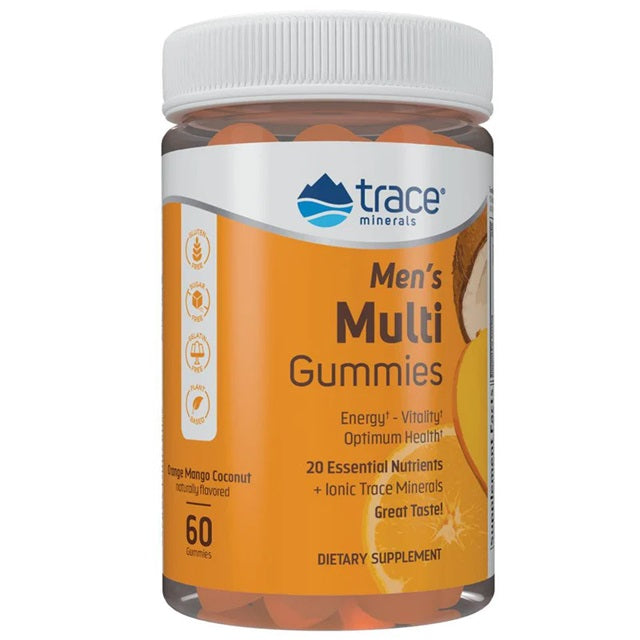 Men's Multi Gummies, Orange Mango Coconut - 60 gummies - Trace Minerals | Vaistine1.lt | WestPharmacy.eu