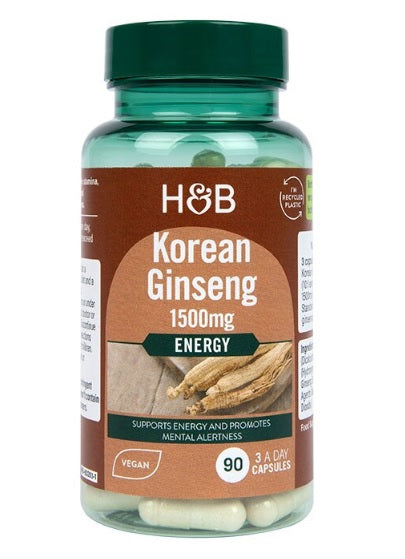 Korean Ginseng, 1500mg - 90 vcaps - Holland & Barrett | WestPharmacy.nl - Immune Support