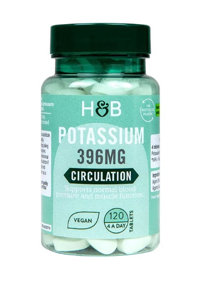 Potassium, 396mg - 120 vegan tabs - Holland & Barrett | WestPharmacy.nl - Energy