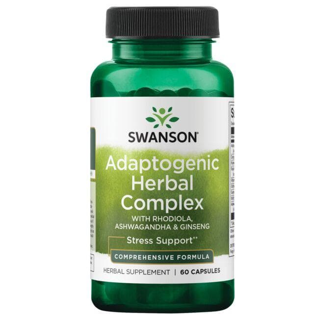 Adaptogenic Herbal Complex - Žolelių kompleksas - N60 - Swanson - Vaistine1.lt