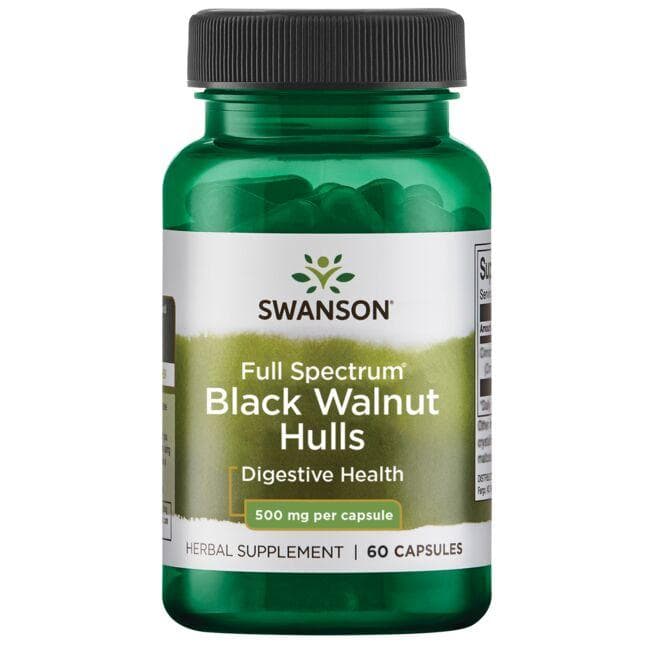 Black Walnut Hulls - Virškinimui - 500 mg - N60 - Swanson - Vaistine1.lt