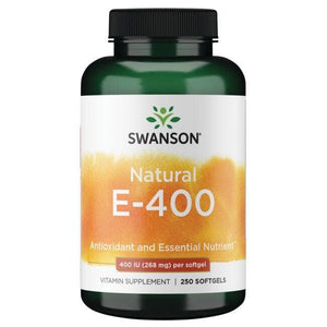 Natural E-400 - Vitaminai - 400 IU - 268 mg - N250 - Swanson - Vaistine1.lt
