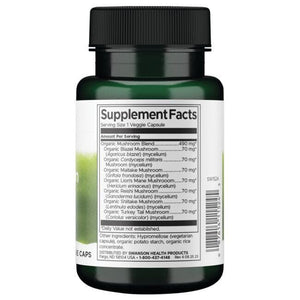 Full Spectrum 7 Mushroom Complex - N60 -  7 grybų kompleksas - Swanson - Vaistine1.lt