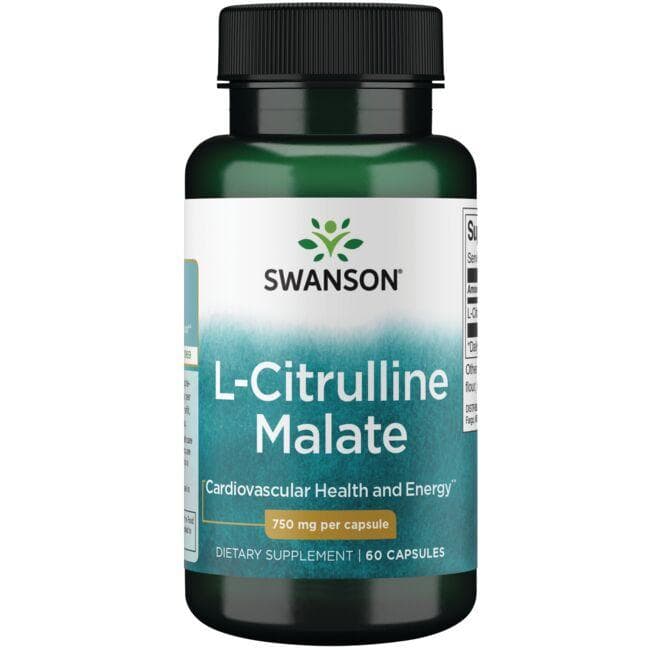 L-Citrulline Malate - 750 mg - N60  - L-citrulino malate - Swanson - Vaistine1.lt