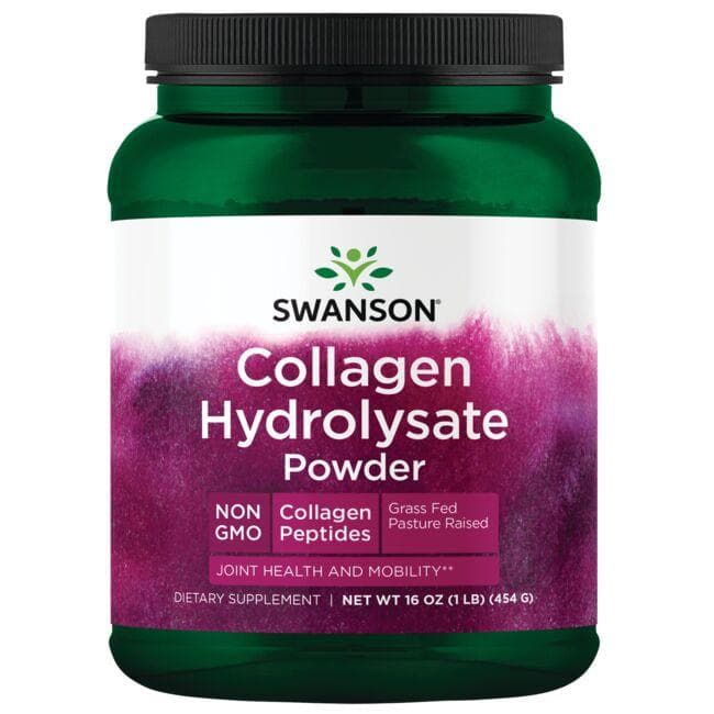 Collagen Hydrolysate Powder - Collagen Peptides - 454 gr - Swanson - Vaistine1.lt