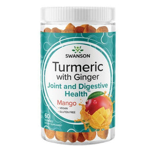 Turmeric with Ginger Gummies - Mango - Guminukai - N60 - Swanson - Vaistine1.lt