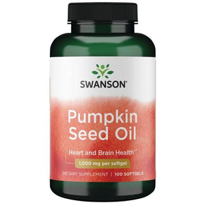 Pumpkin Seed Oil - Moliūgų sėklų aliejus - 1000 mg - N100 - Swanson - Vaistine1.lt