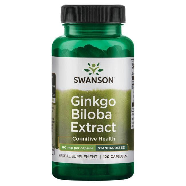 Ginkgo Biloba Extract - Cognitive Health - 60 mg - N120 - Swanson - Vaistine1.lt
