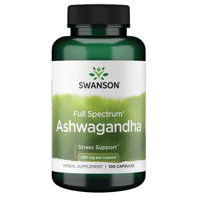 Ashwagandha - 450 mg - N100 - Ašvaganda - Swanson - Vaistine1.lt