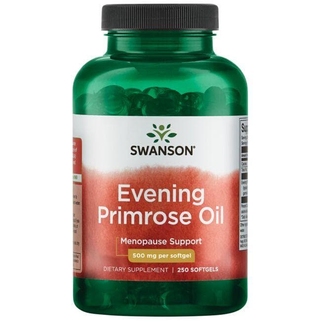 Evening Primrose Oil - Nakvišų aliejus - 500 mg - N250 - Swanson - Vaistine1.lt