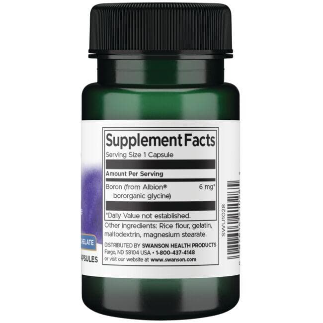 Albion Boron Bororganic Glycine - Kaulams - 6 mg - N60 - Swanson - Vaistine1.lt