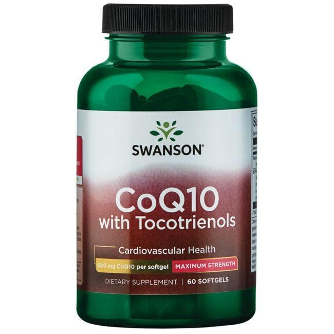 CoQ10 with Tocotrienols - 600 mg - N60 - Kofermentas su tokotrienoliais - Swanson - Vaistine1.lt
